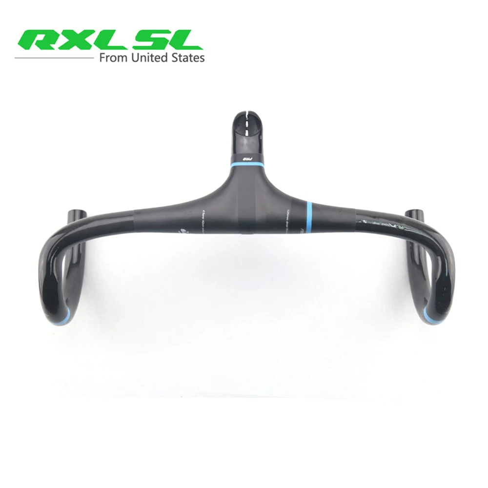 RXL SL руль для велосипеда, черный с красным/зеленым/синим, руль для велосипеда из углеродного волокна, руль для шоссейного велосипеда, интегрированный руль