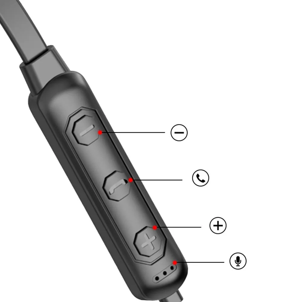 Q7 Bluetooth наушники гарнитура 4D аудио беспроводная гарнитура Шея-повесить 135 мАч Спортивные Bluetooth 5,0