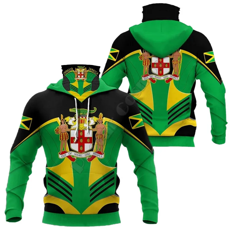 Jamaica 3D Printed Hoodies Fashion Sweatshirt Women Men Casual Pullover Hoodie Mask Warm Cosplay Costumes