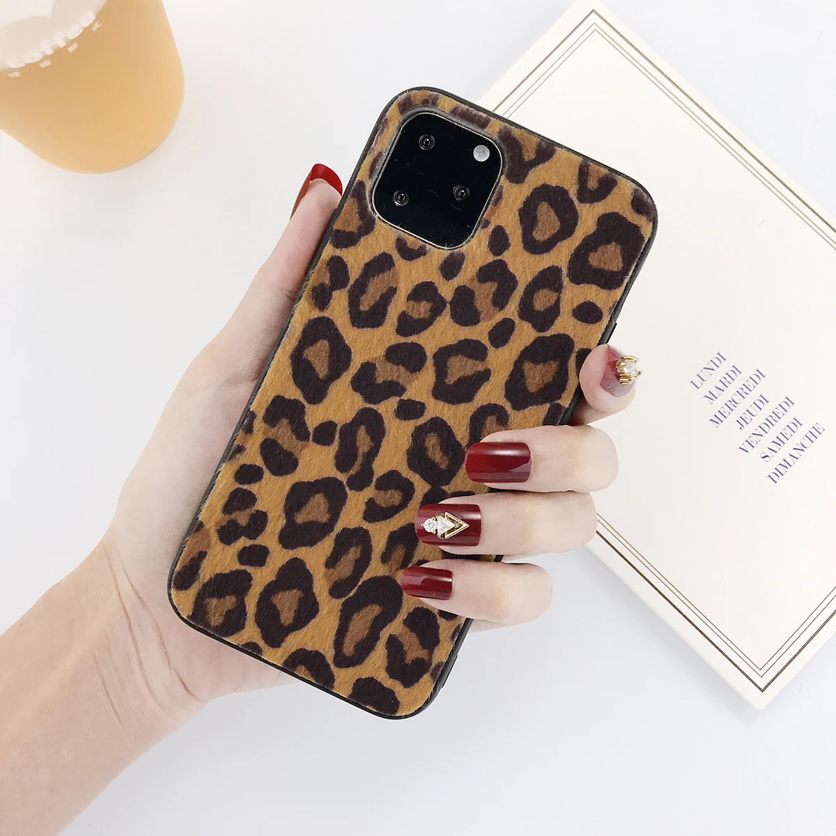 Y Lovebay теплый плюшевый чехол для iPhone 7, 8, 6, 6s Plus, 11 Pro, X, XR, XS, Max, Леопардовый принт, чехол для телефона, Жесткий ПК, Пластиковая Задняя Крышка - Цвет: Y