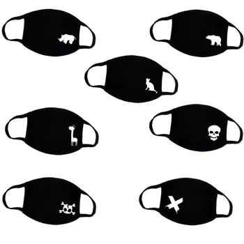 

DEKU Masque Mon Héros Hiver Épaississement Chaud Demi Visage Masque Bouche Coton Dessin Animé Motif Anti-Poussière Anti-Bactérie