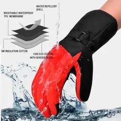 4-Layer Waterproof Breathable Touch Screen Ski & Snow Gloves -40℉ Insulated Warm Winter Gloves for Snowboarding Motorcycle