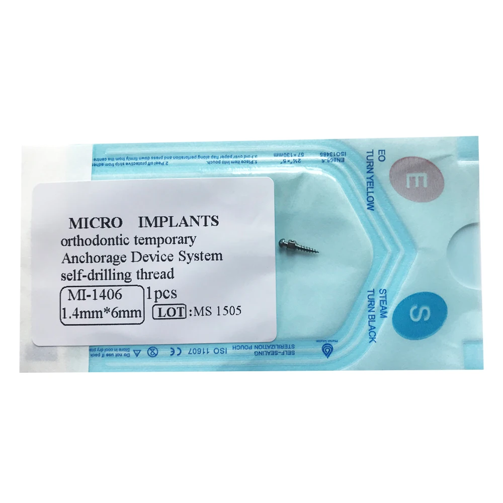 Стоматологические Ортодонтические винты из титанового сплава, подходящий инструмент, микро отвертка для имплантатов, саморез, мини-винт 1,6*8