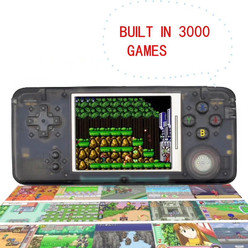 Встроенная 3000 игр Ретро портативная игровая консоль 3,0 дюймов консоль Поддержка AV выход для NEOGEO/GBC/FC/CP1/CP2/GB/GBA