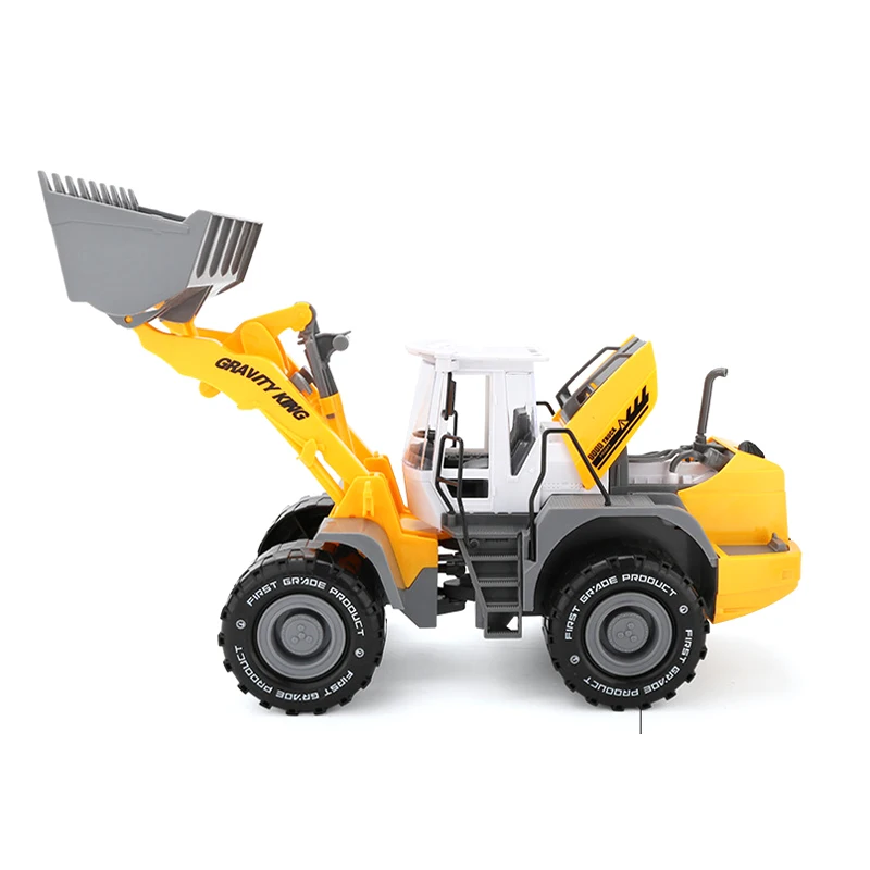 

Big Car Excavator Bulldozer Road Roller Truck Toy Wheel Loader Inertia Travel Engineering Vehicles Model Construction Vehicle Toys Boys Gift Birthday ABS plastic Yellow