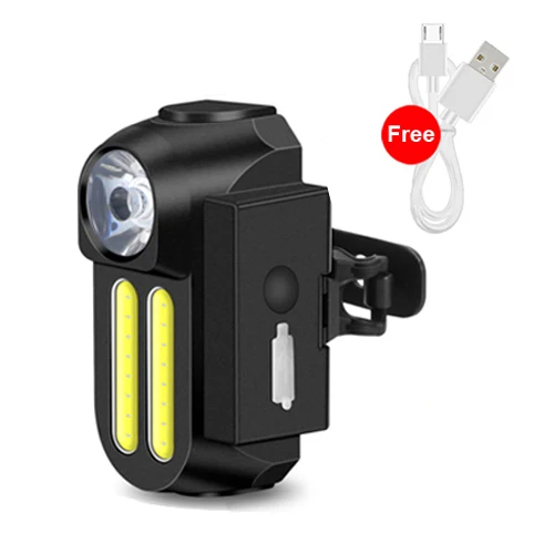 NEWBOLER велосипедный светодиодный светильник USB Перезаряжаемый велосипедный флэш-светильник водонепроницаемый велосипедный головной светильник MTB велосипедный передний фонарь Аксессуары для велосипеда - Цвет: No Battery