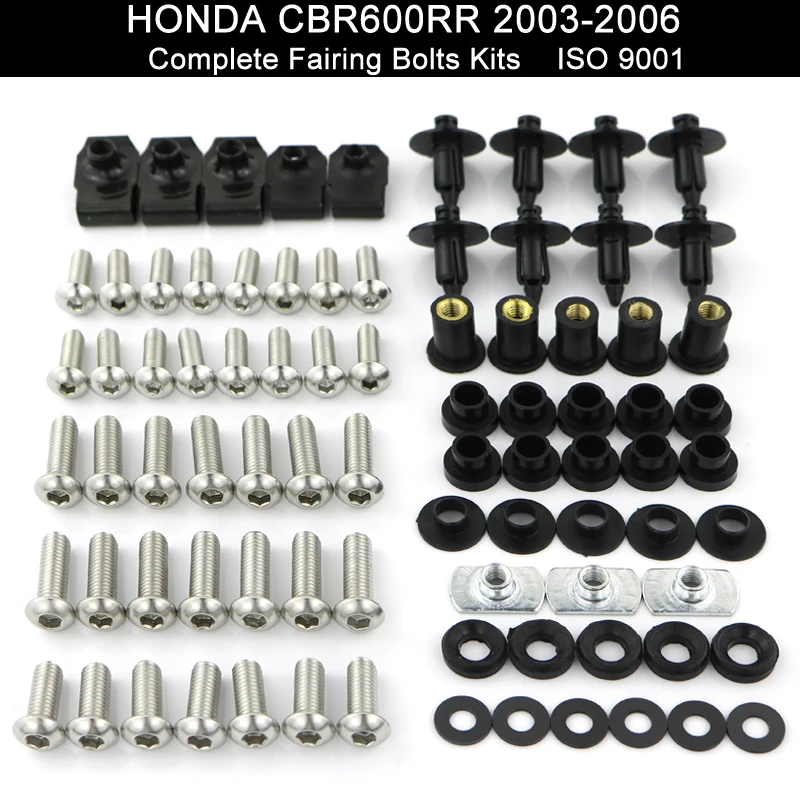Fairings Kit Bolts Screws Set Bodywork For Honda CBR1000RR 2004 2005 Stainless 