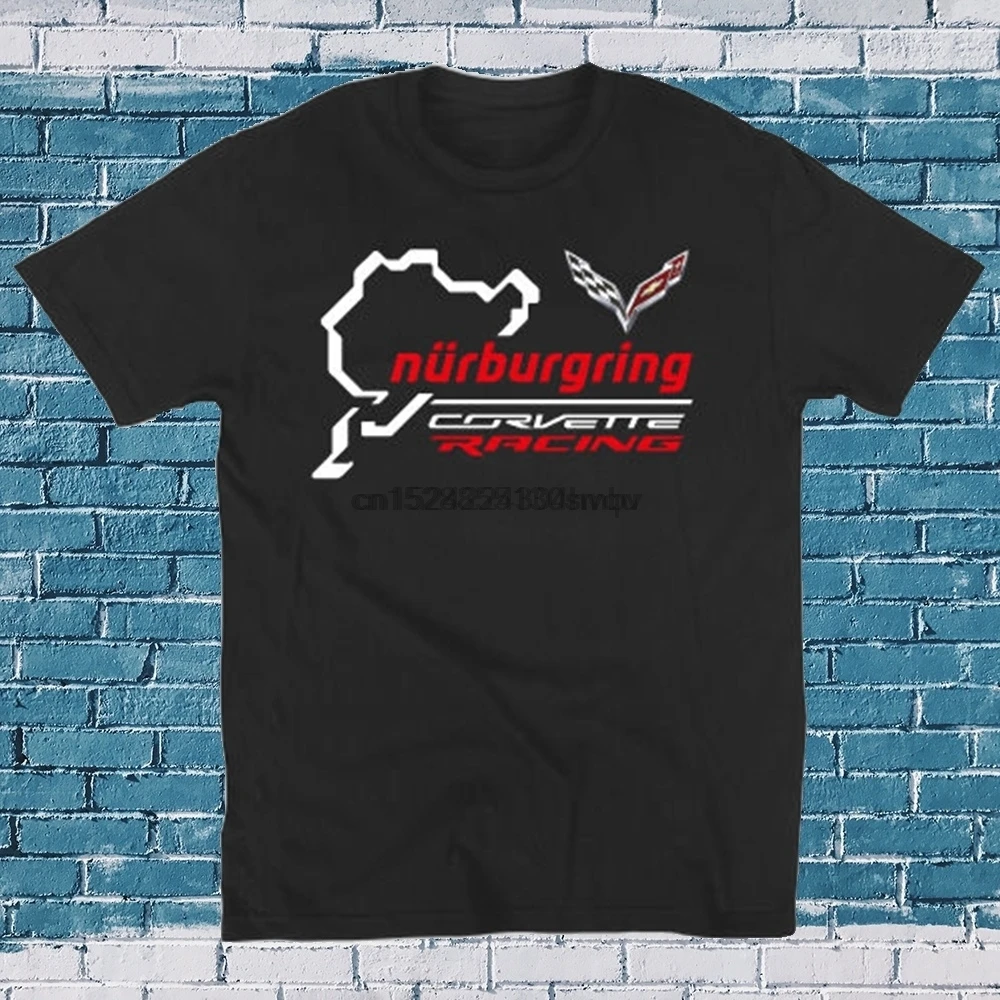 Повседневные мужские футболки Corvette Racing Chevrolet простой графический дизайн