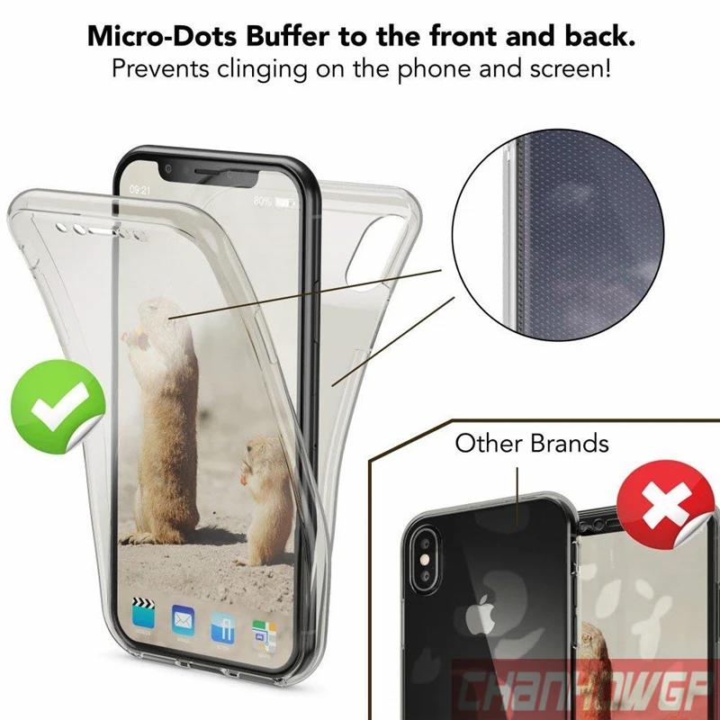 2X передний и задний силиконовый чехол для iPhone X XS Max XR полный защитный чехол для iPhone 6 6s 7 8 Plus 11 Pro Max 5 5S SE Funda