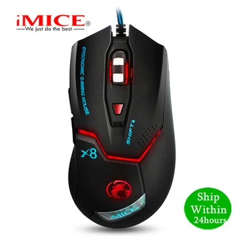 

iMICE Professional Wired Gaming mouse 3200dpi USB Optical Mouse 6 Buttons Computer Mouse Gamer Mice For PC Laptop X8