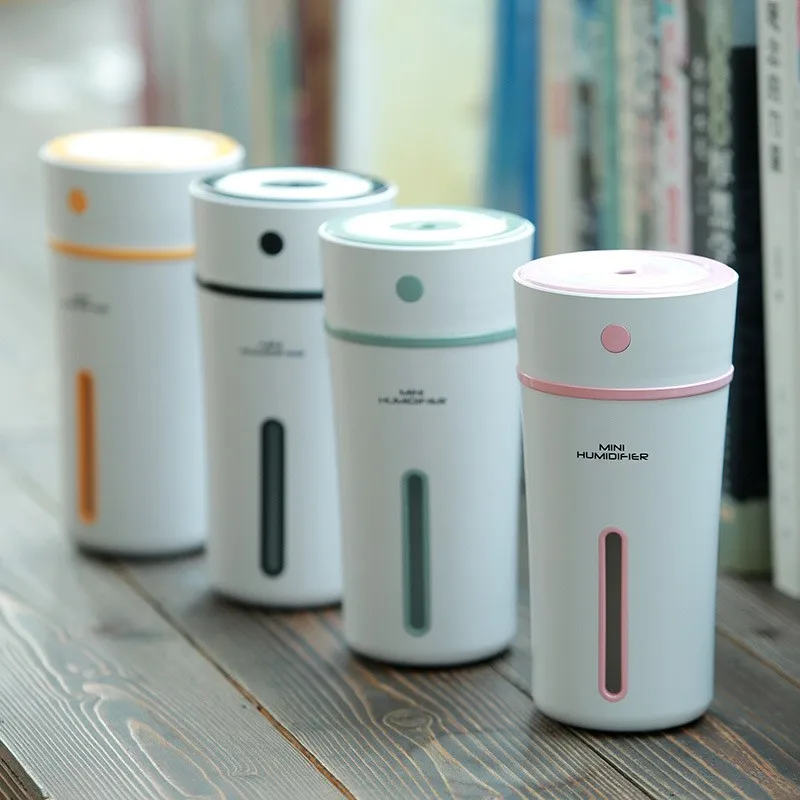

Portable Coffee Cup Humidifier USB Power Night Light Large Capacity Office Desktop Air Purifier Mini Air Diffuser Nebulizer