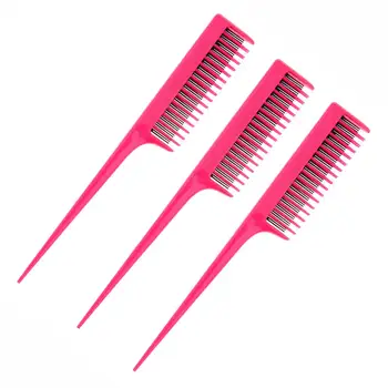 

Hair Dyeing Tool Hair Dyeing Comb (3 for 1) Pink Baked Oil Comb Plastic