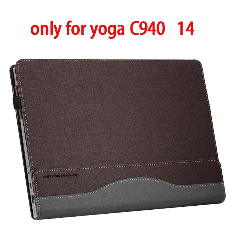 coffee Чехол для lenovo Yoga C940 14 дюймов ноутбук рукав съемный чехол для ноутбука сумка Защитная кожа стилус Клавиатура чехол подарки - Цвет: coffee