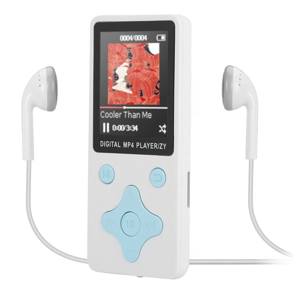 EPULA MP3-плеер портативный цветной экран Крестовая Кнопка MP3-плеер Поддержка FM радио Запись видео фильм Внешняя память TF карта