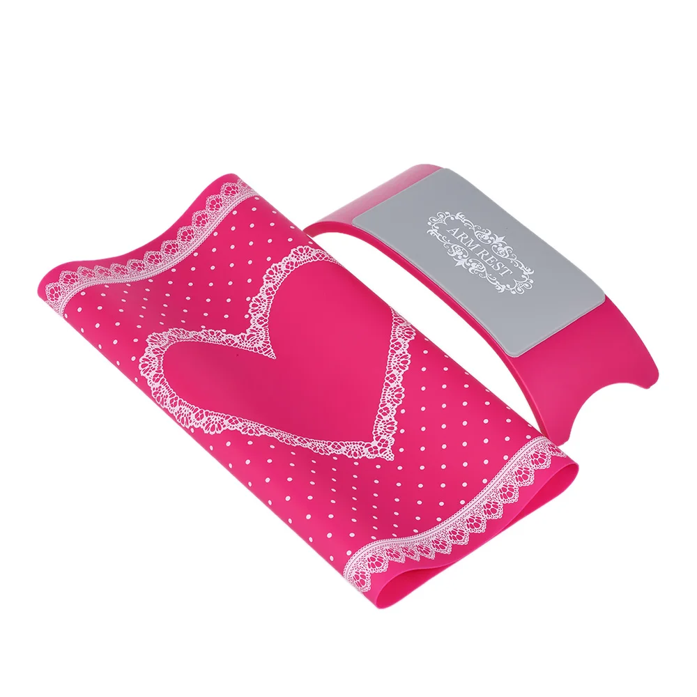 

1 Set Washable Silicone Nail Art Hand Pillow & Table Mat Salon DIY Nail Art Cushion Hand Holder Pad Arm Rest Manicure Tool