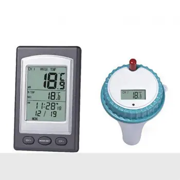 

Floating Water Thermometers Wireless Remote Pool Spa Thermometer with Digital LCD Display for Swimming Pools