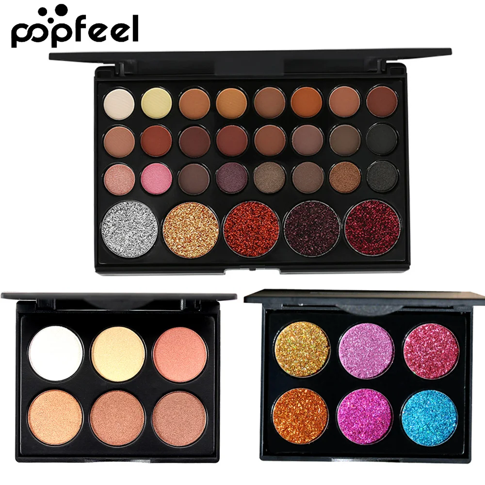 

Smoky Eyeshadow Palette Big Eyes Makeup Matte & Shimmer Eye Shadow Pallete Long-lasting Cosmetics Shadows Pigment Powder Glitter