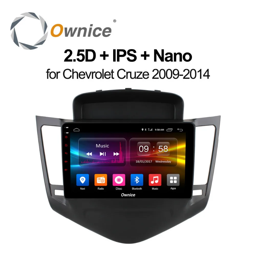 Ownice c500 + Android 8 1 для Chevrolet Cruze 2009-2014 автомобильный DVD-плеер 2 Гб ОЗУ 4G LTE WIFI BT GPS