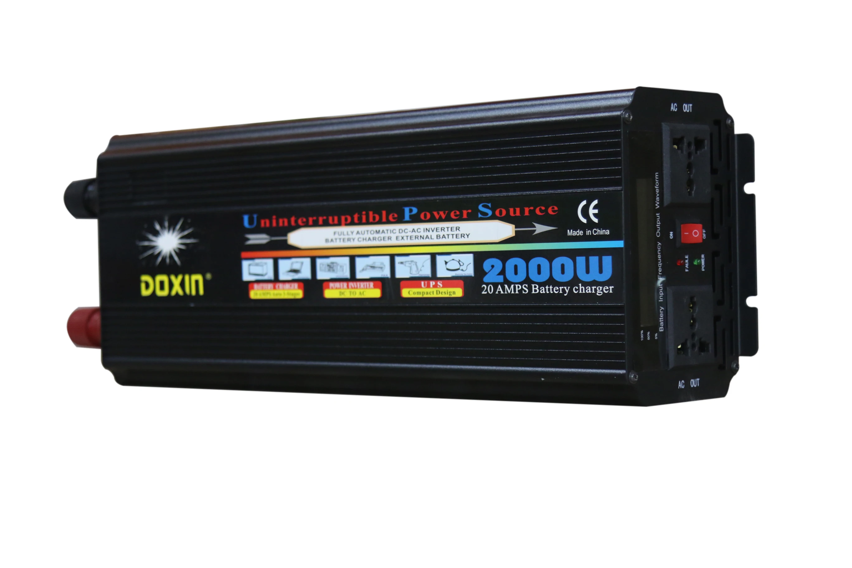 Модифицированный волновой инвертор 2000 Вт DC24V к AC220V UPS источник питания