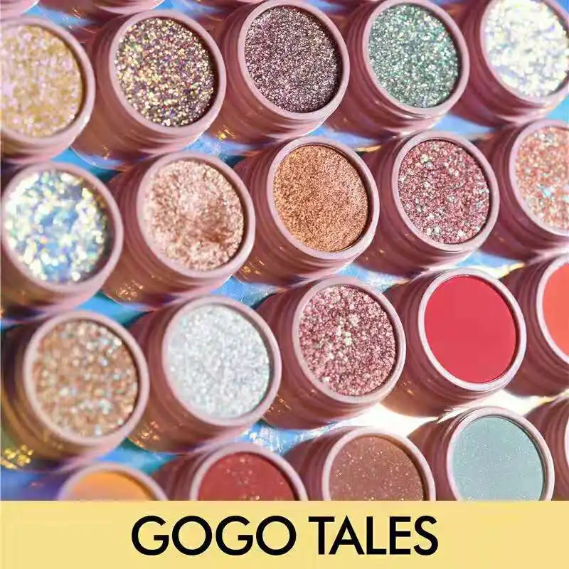 GoGo Tales, блестящие тени для век, галактика, палитра для макияжа, мерцающие матовые тени для век, палитра блестящих бриллиантов, тени для век, пудра, кремовый пигмент