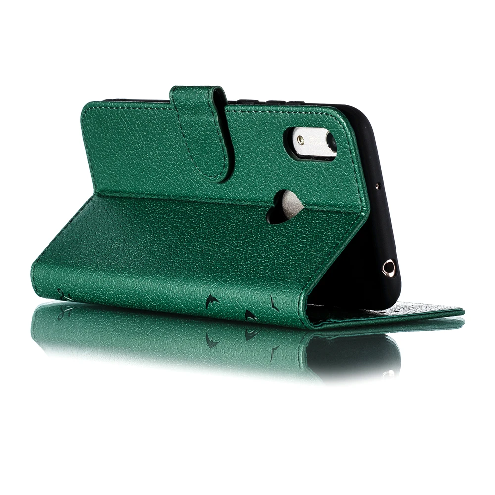 Leather Phone Cases For Huawei Y6 Case 3D Flip Wallet Cover For Coque Huawei Y5 Y6 Y7 Y9 Prime Case Cover Funda Shell