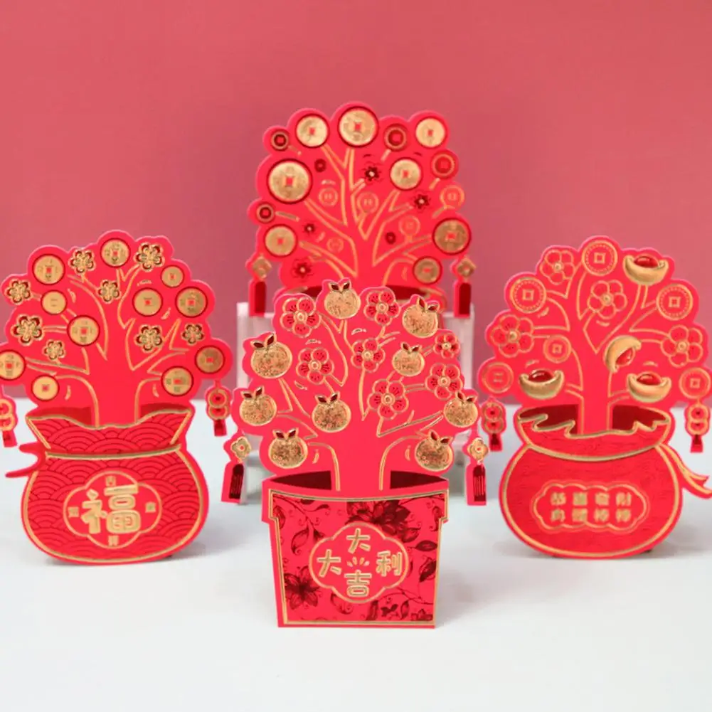 3/6Pcs 2020 New Year Cartoon Mouse Rat Chinese Red Envelopes Packets Pocket Bag | Дом и сад