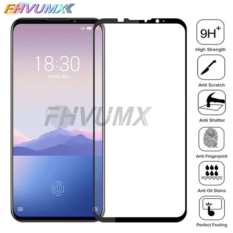 

6D Protective Glass on For Meizu 16 16S 16X 16th 16xs M6T M6S M6 Note 8 Screen Protector For meizu M8 X8 Note 9 Full cover Glass