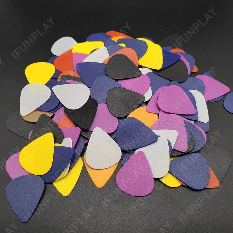 Multi Color 0.46mm ABS Acoustic Electric Ukulele Guitar Bass Picks Guitar Standard Mediators Plectrum Guitarra Parts 1000pcs