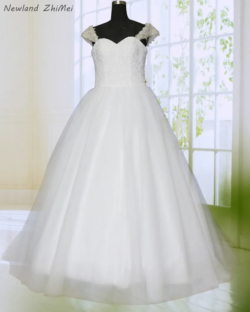 Good Quality Wedding Dress 2020 Romantic Ball Gown Sweetheart Lace Up