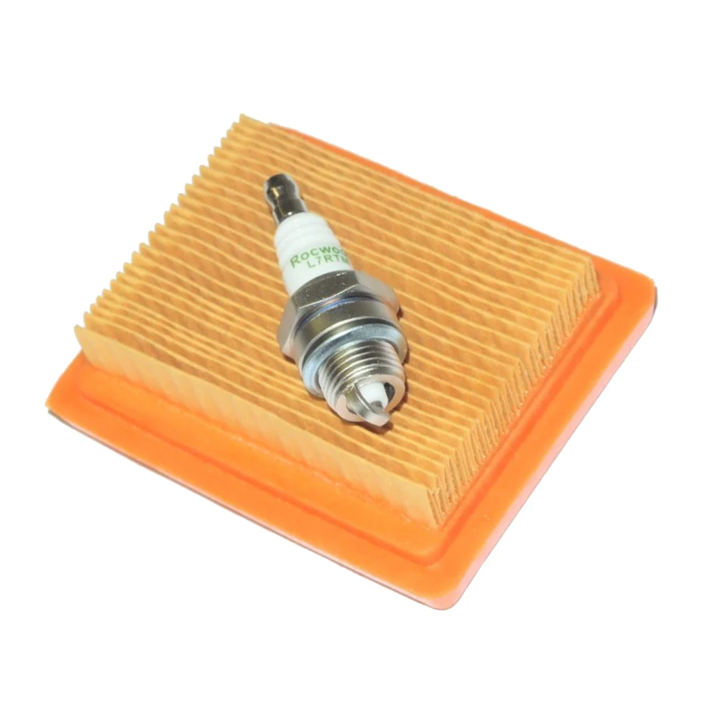Kit D'entretien Pour Débroussailleuse Stihl FS - Filtre à Air + Filtre Essence + Bougie + Poire D'amorçage