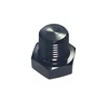 1/8 NPT Male Pipe Plug Aluminum Hex Head Cap Fuel Hose Tube Nut Fitting Adapter Black Anodized 4