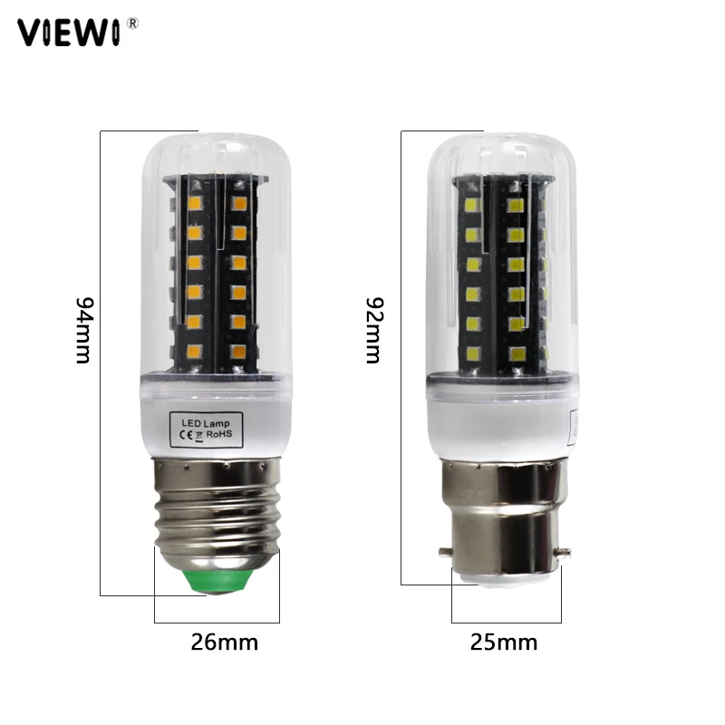 Ампульный светодиодный ламповый светильник E27 E14 B22 GU10 низкое напряжение Ac Dc 12 24 36 48 v Вольт 7w супер кукурузные лампочки домашняя лампа 12v 24v 36v 110v 220v