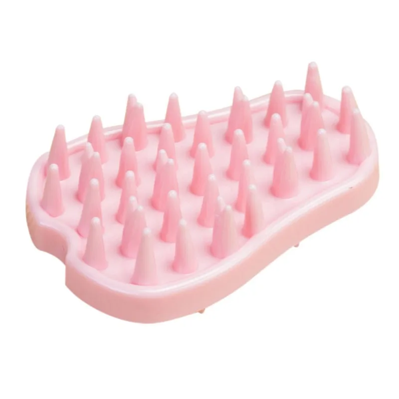 Чистительная ГРЕБЕНКА для ванной для домашних собак, кошек, мягких резиновых волос, уход за мехом, Массажная щетка, полезная Массажная расческа, щетка для душа для домашних собак