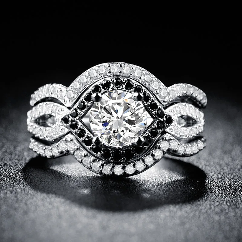 Кольца на палец Bague Ringen, 925 пробы, серебряное кольцо, круглая форма, AAA кубический циркон, навсегда, обручальное кольцо, ювелирное изделие, размер 6-10