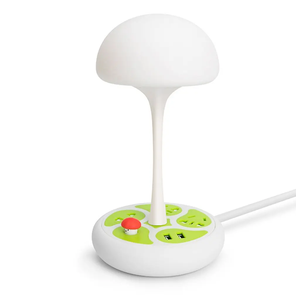 

Creative LED Light Night Light Mushroom Shape Charging Station Energy-saving Lamp For Bedroom Bedside Light USB charging phone