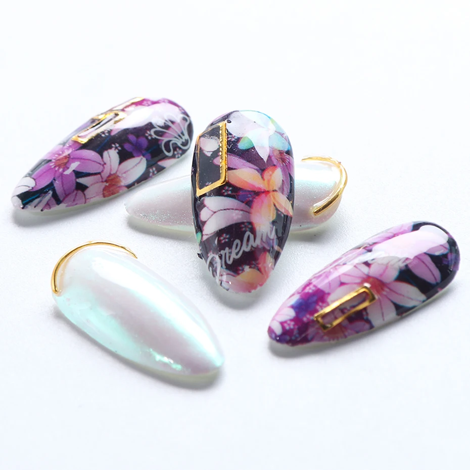 Фольга для ногтей s клей набор смешанных цветов переводная наклейка из ...