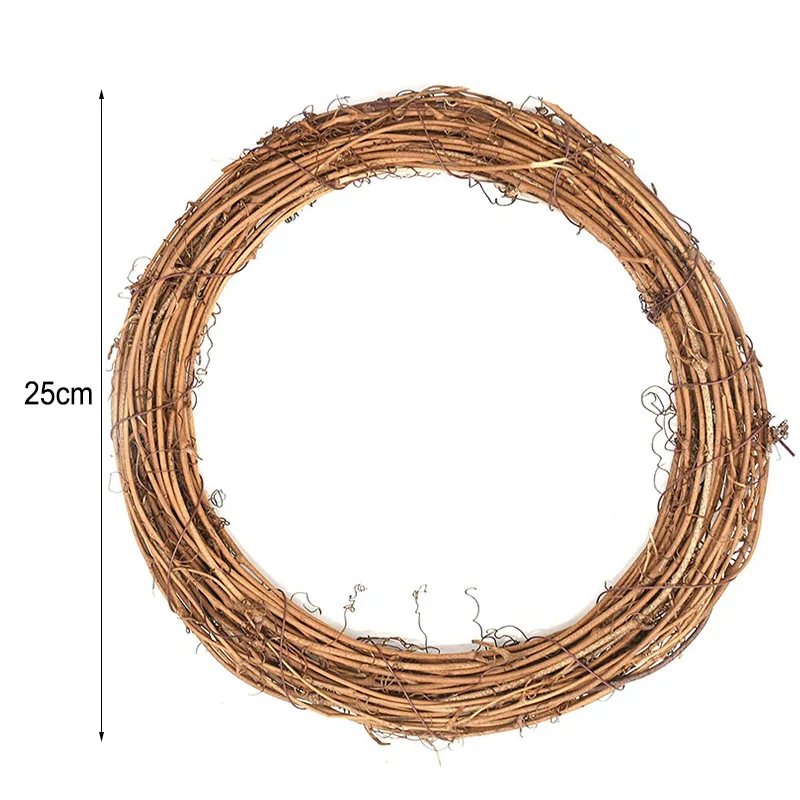 1 шт рождественские украшения 12-25 см Рождественская вечеринка Свадебный Декоративный венок гирлянда материал ротанг венок DIY ВЕНОК Вечерние