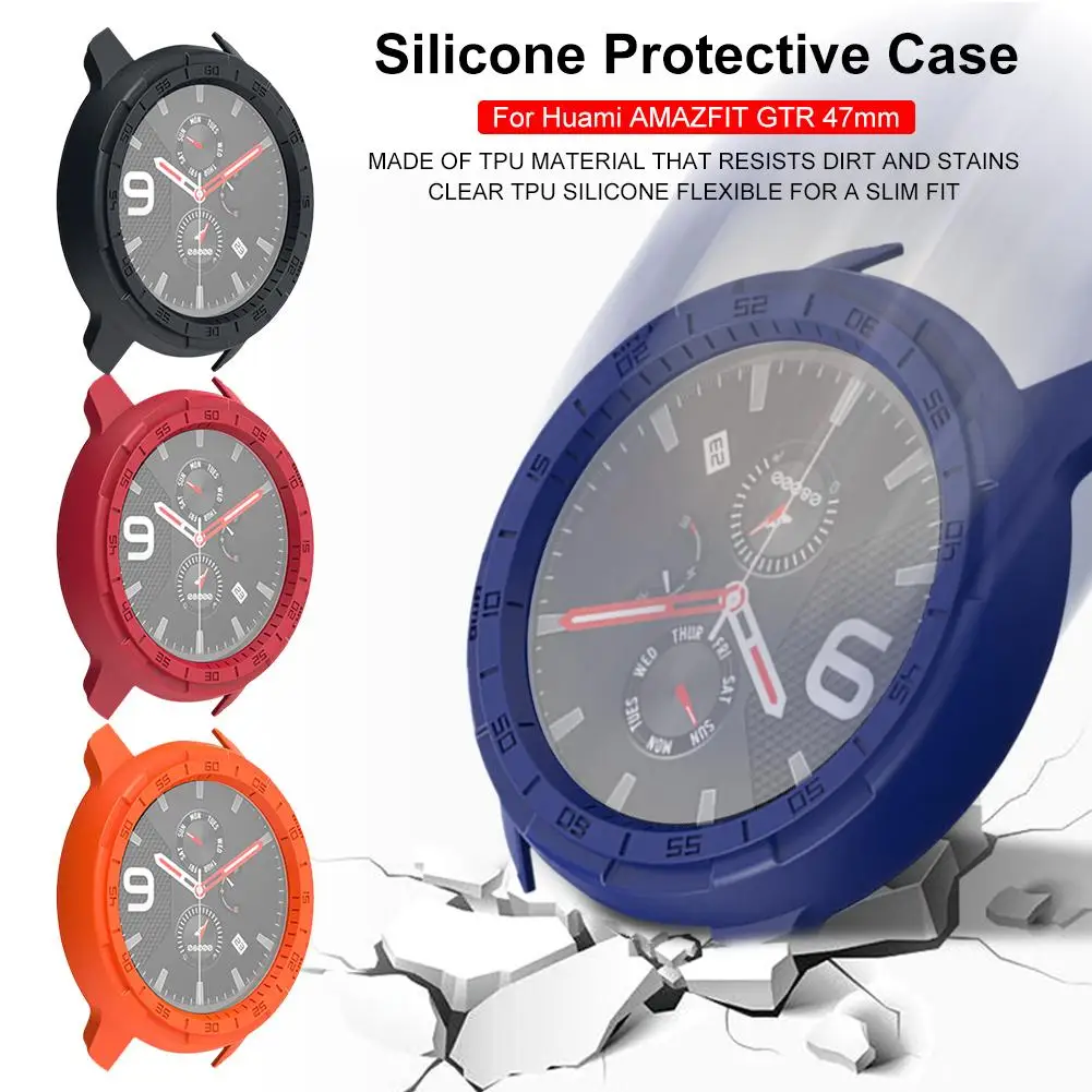  Protective Case Cover Soft Shell for Huami AMAZFIT GTR 47mm Smart Watch #BW - 4000252777157
