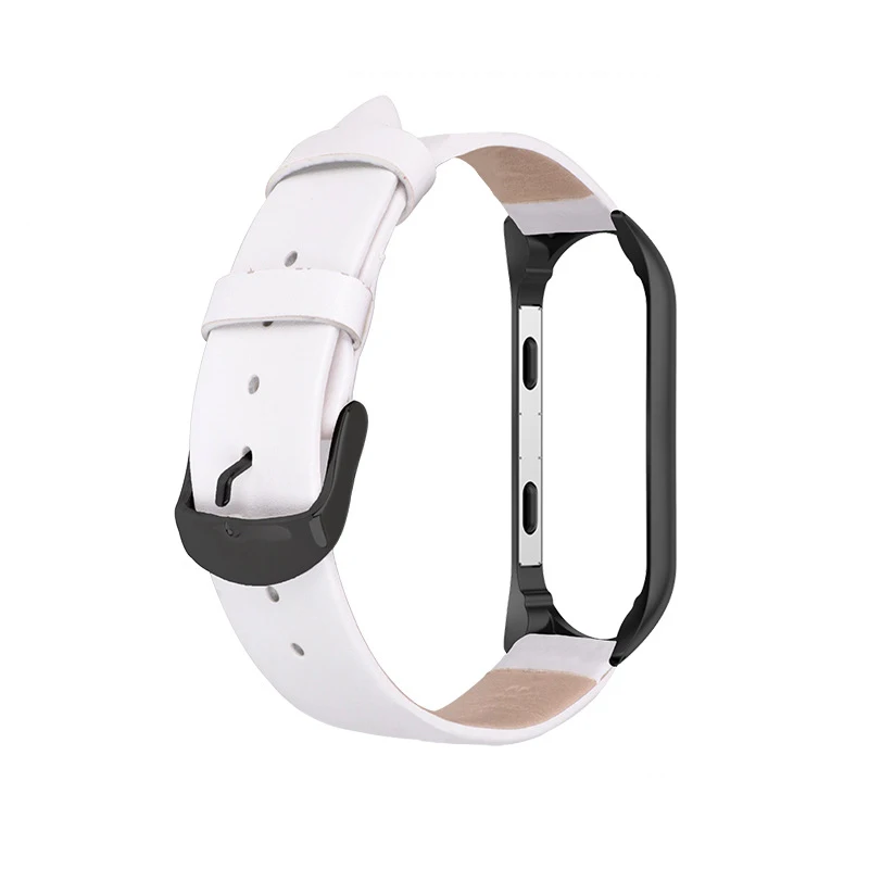 Новейший кожаный браслет MiBand 4 Замена ремешка смарт-браслет для Xiaomi Miband 4 Mi3 ремешок для Xiaomi MiBand 3 запястье