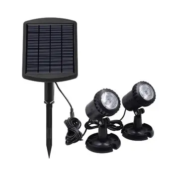 

2-in-1 LED Light Solar Powered Landscape Spotlight Projection for Garden Pool Lawn