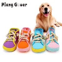 Bite Resistant Shoes Pet Toy Cats Squeak Bite-resistant Clean Teeth Rope Chew Dog Toy For Puppy 1