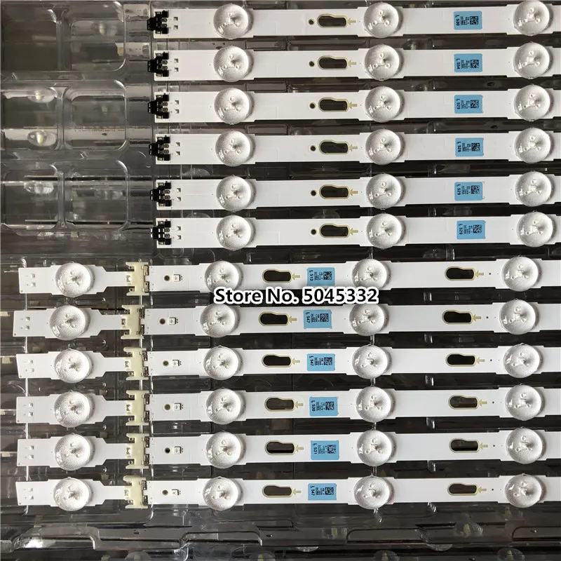 Два кольца в одном, 12 шт./набор, светодиодный Подсветка полосы для samsung UE50JU6400 UN50JU6500 V5DU-500DCA-R1 500DCB BN96-34795A 34796A S_5U70_50_FL_L7 R6