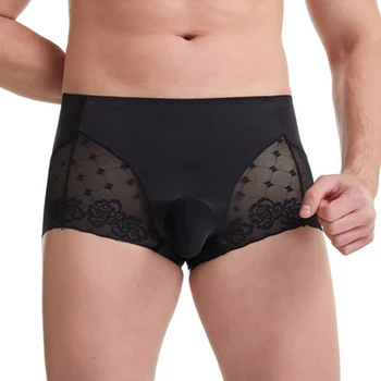 

Knickers Underwear Underpants Mens One Size Silk + Nylon Accessory Lace