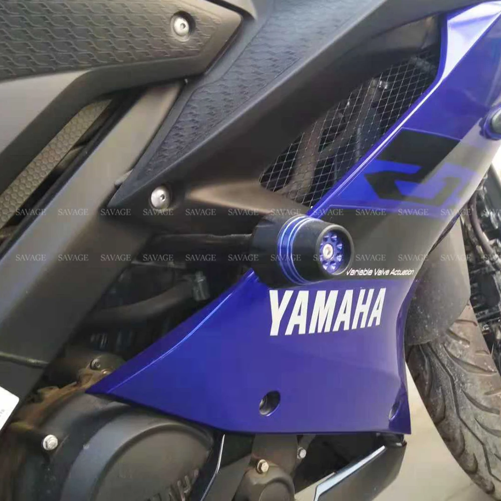 Рамка слайдер Крушение протектор для YAMAHA YZF R15 V3- 18 19 YZFR15 аксессуары для мотоциклов катушки защита от падения POM