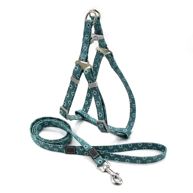 No-Pull-Dog-Harness-Set-with-1-2m-Dog-Leash-Size-Adjustable-Canvas-Print-Harness-for (2)