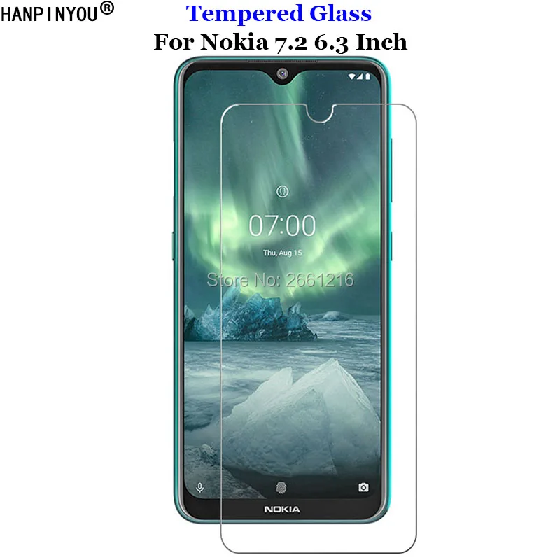 

For Nokia 7.2 6.3" Tempered Glass 9H 2.5D Premium Screen Protector Film For Nokia 7.2