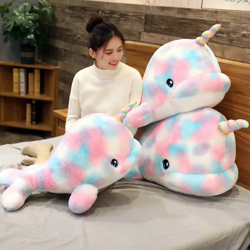 rainbow narwhal stuffed animal