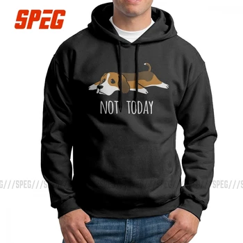 

Funny Not Today Basset Hound Dog Men Sweatshirt Vintage 100% Cotton Hoodies Fall Hoodie Shirt