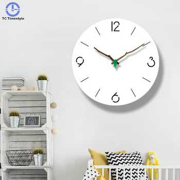 

Japanese Wall Clock Bedroom Simple Modern Home Quiet Living Room Watch Quartz Circular Decoration Hanging Silent Personality