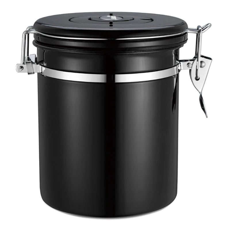 

1.5L Sealed Can Sealing Lid Storing Dried Tea Leaves Coffee Beans Nut Grains Flour Kitchen Canister Storage Can